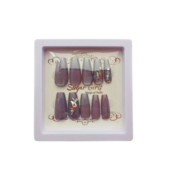 Diamond-set Nails Brownish-gray - Image 6