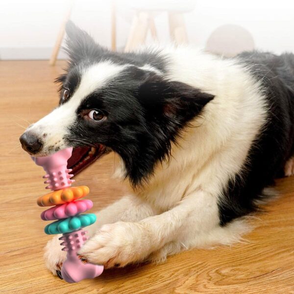 Dog Chew Toy Dog Bone Type  Dogs Teeth Cleaning Toys Indestructible TPR Bone Chewing Bite Resistant Teething Toys  Pet Products - Image 9