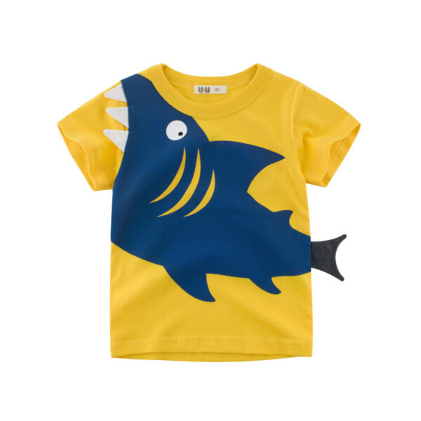 Boys Short-sleeved T-shirts, Children's Clothing, Baby Tops - Image 7