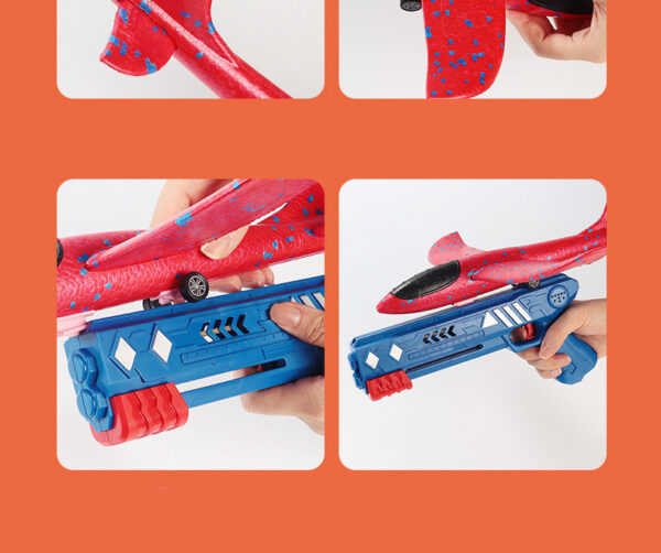 Ejection Foam Airplane Children's Toy Foam Gun - Image 4