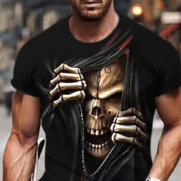 Printed Casual Short-sleeved T-shirt For Men - Image 10