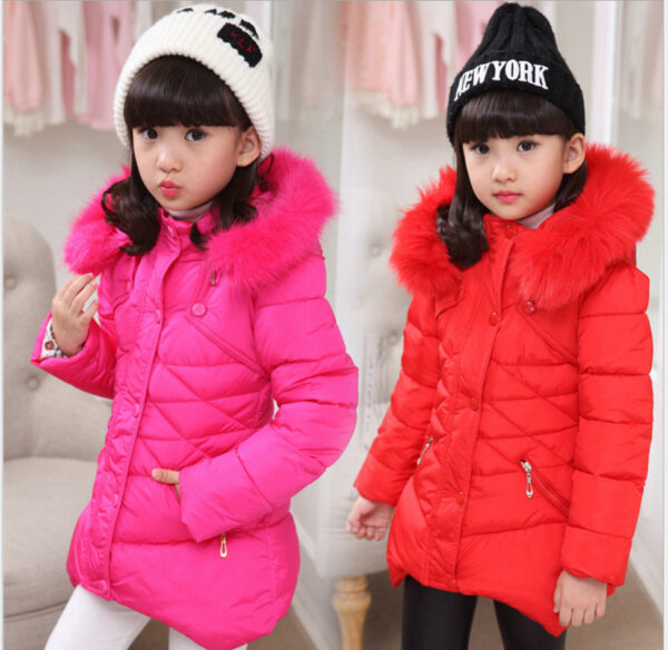 Girls Padded Cotton Clothes Thick Warm Cotton-padded Jacket - Image 5