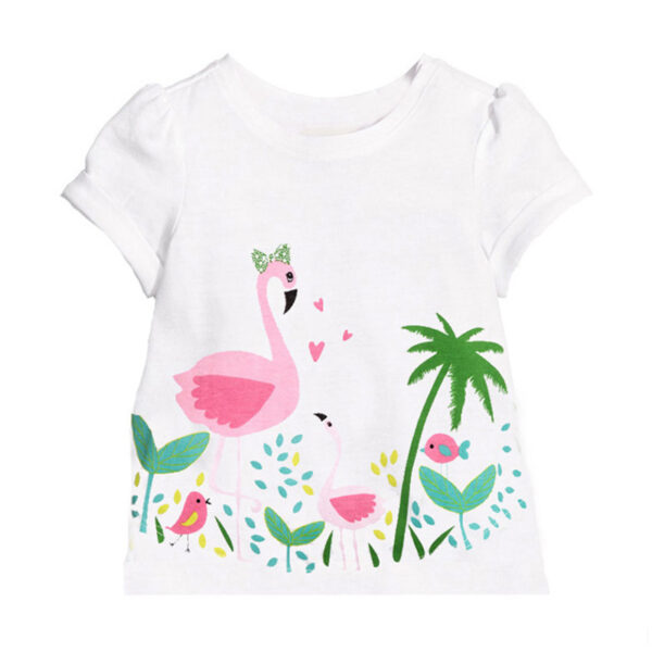 Children's Simple T-shirt Girls Short-sleeved Baby - Image 7