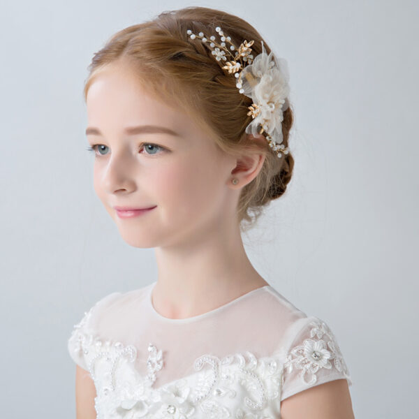 Children's Dress Flower Hair Accessories Headband Girls Performance - Image 5