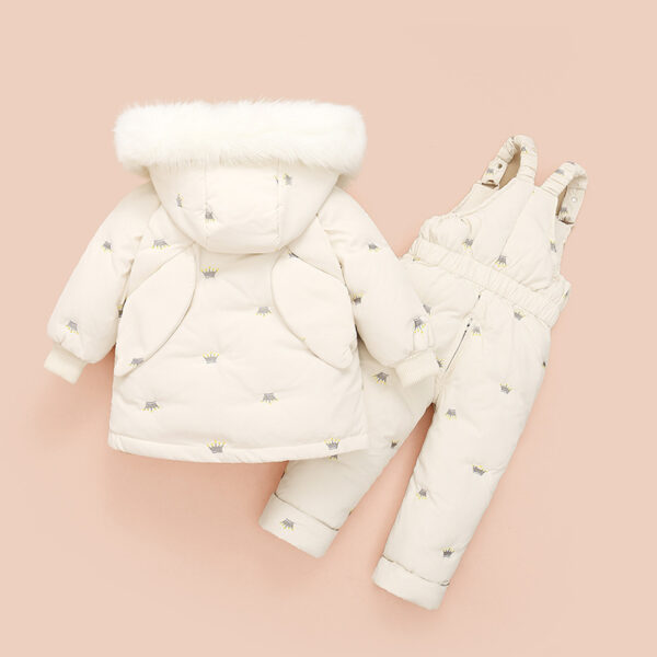 Girls' Winter Down Jacket Set – Warm Children's Clothing - Image 4