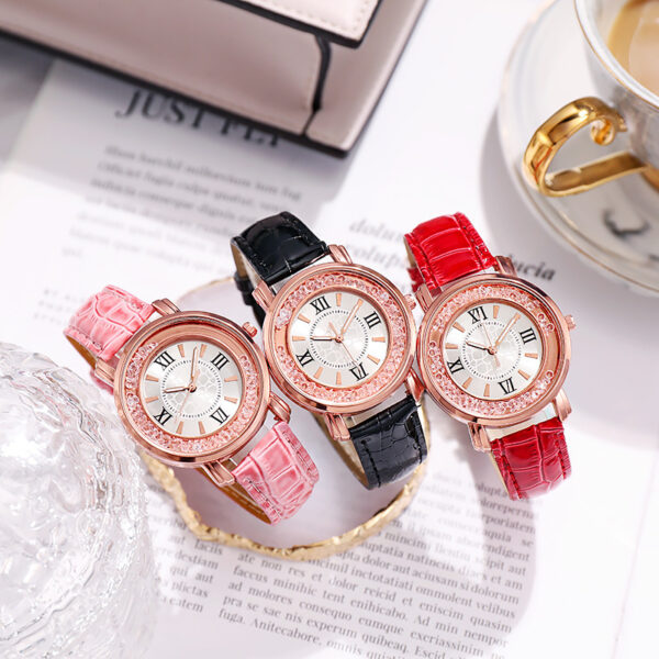 Quicksand Beads Quartz Watch for Women with Stylish Belt - Image 2