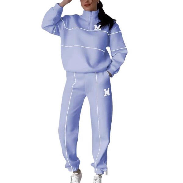 Women's 2-Piece Lounge Set – Baggy Pullover Sweatshirt and Sweatpants with Pockets - Image 8