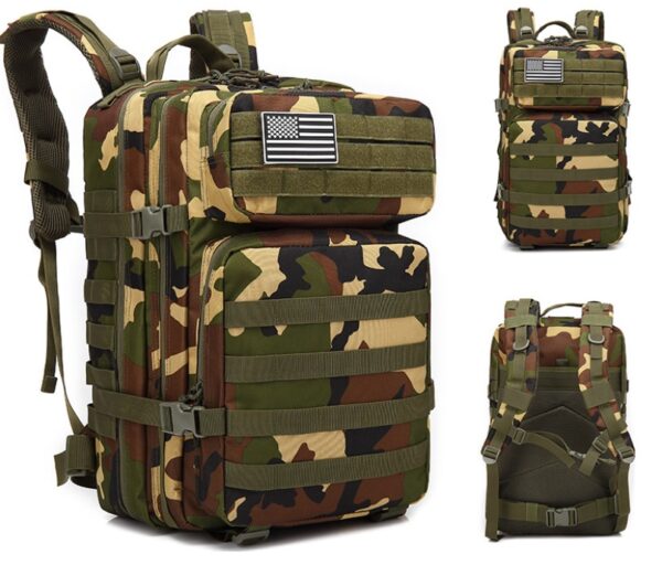 "Tactical Outdoor Mountaineering Backpack – Military-Style Travel Bag, Laptop Compatible, Army Fan Gear" - Image 9