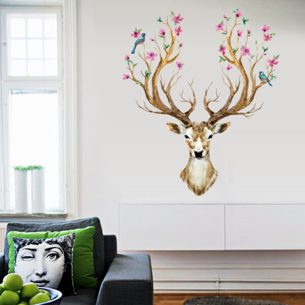 Sika Deer DIY Wall Stickers Wall Decor Art Decals For Kids Rooms Bedroom Living Room European Style Poster Unique Wall Sticker - Image 2