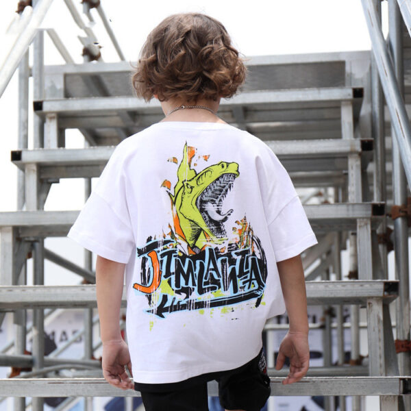 Dinosaur boy short sleeve T-shirt - Image 3