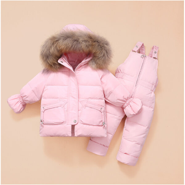 Children's Down Jackets – Baby Down Suits, Two-Piece Winter Set for Boys and Girls