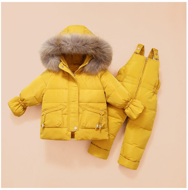 Children's Down Jackets – Baby Down Suits, Two-Piece Winter Set for Boys and Girls - Image 5