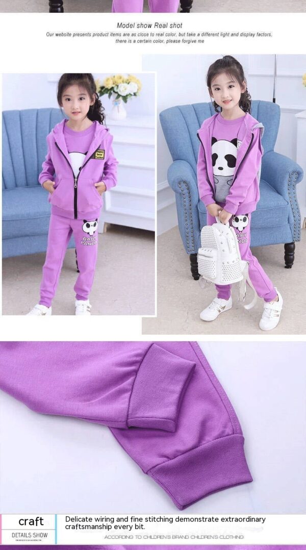 Girls' Clothes Young And Teen Girl's Clothing Primary School Student Three-piece Suit - Image 4