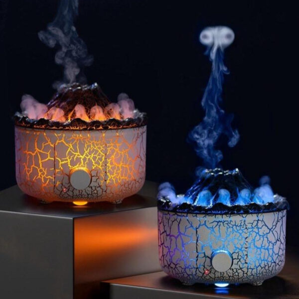 New Creative Volcano Humidifier Aromatherapy Machine Spray Jellyfish Air Flame Humidifier Diffuser - Image 6