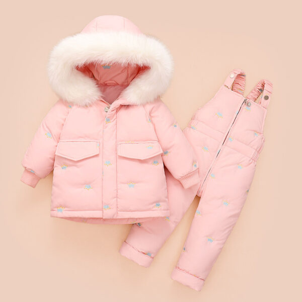 Girls' Winter Down Jacket Set – Warm Children's Clothing