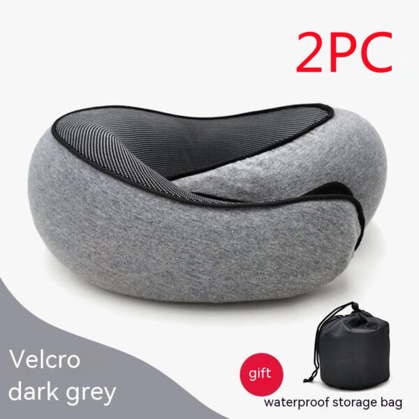 Durable U-Shaped Travel Neck Pillow – Memory Foam Cushion for Airplane & Nap Comfort - Image 3