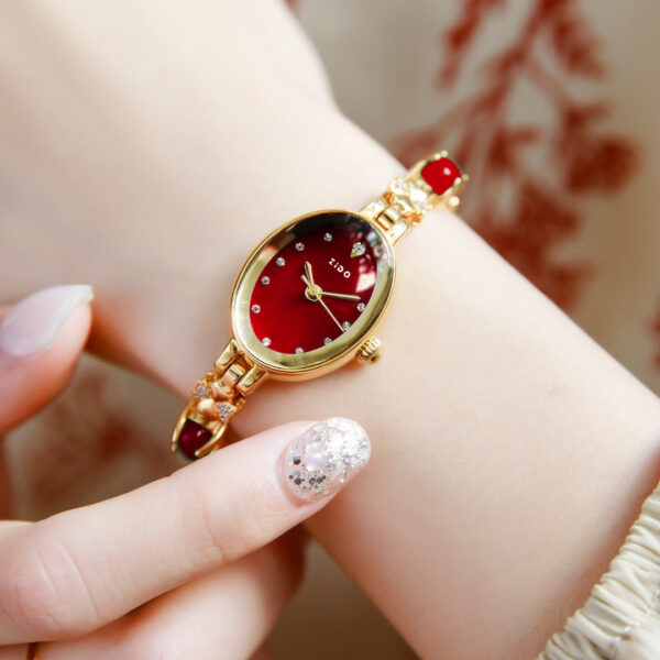 Elegant Women's Quartz Diamond Watch with Precious Gemstones – Waterproof Luxury - Image 6