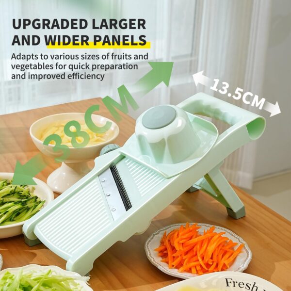 "Multifunctional Vegetable and Fruit Slicer – Potato, Julienne, Grater with Handle"