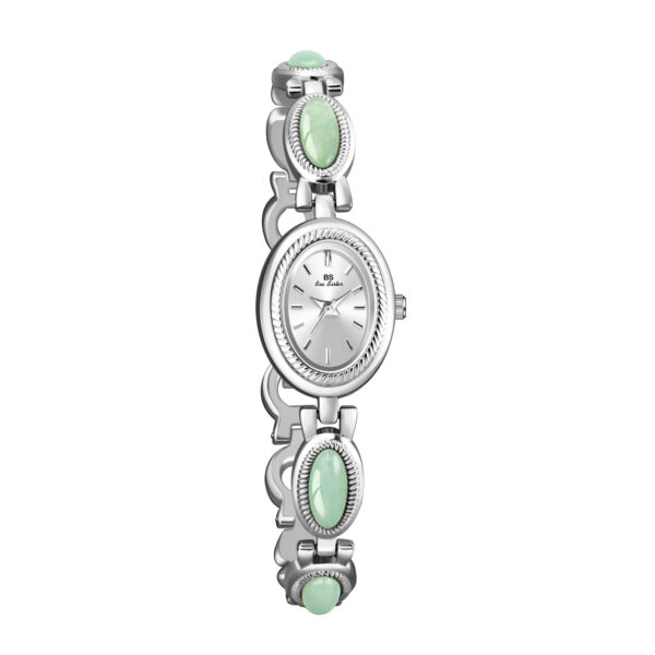 Luxury Women's Jade Bracelet Watch – Elegant & Waterproof Gift - Image 2