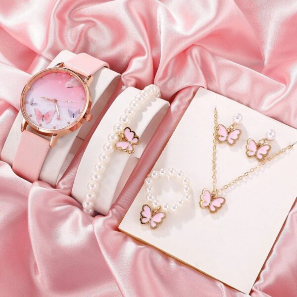 Charming Women's Fashion Watch and Bracelet Set - Image 5