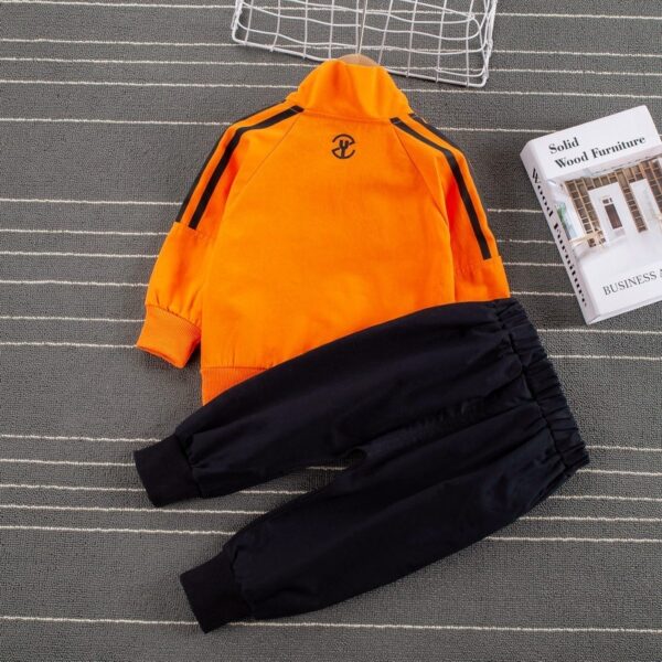 Sports Style Striped Two-piece Children's Clothing Children's Boys And Baby Casual Suits - Image 3