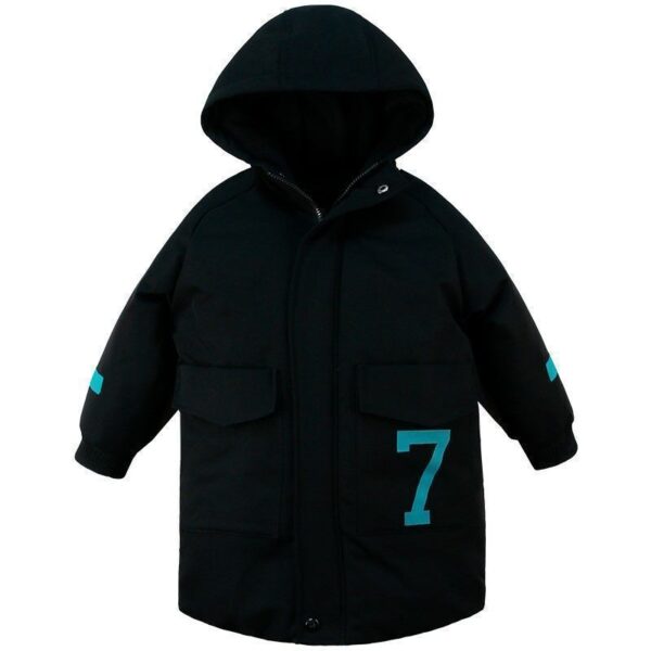 Winter Mid-Length Padded Jacket – Thick Warm Coat for Big Children - Image 5