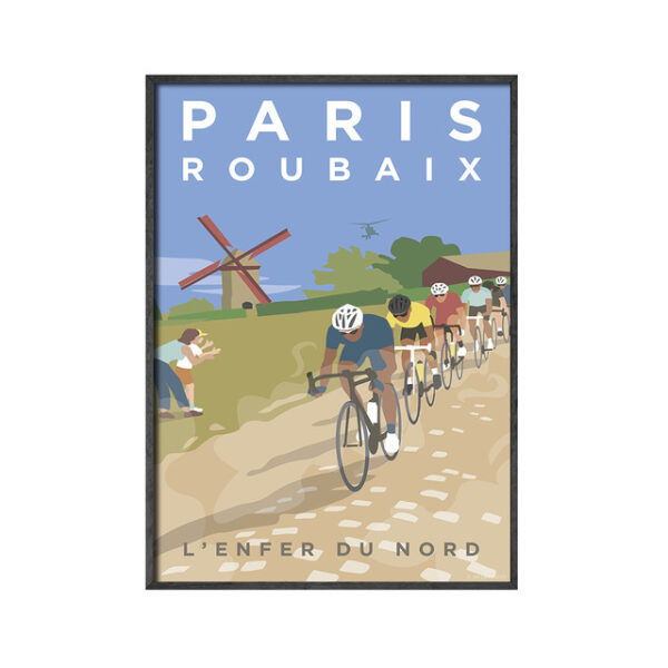 Retro Sports Bike Pictures Home Decor Paris Wall Art Printing Pictures Landscape Painting Monuments Bikers - Image 2