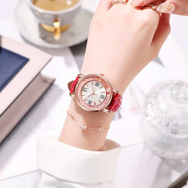 Quicksand Beads Quartz Watch for Women with Stylish Belt - Image 7