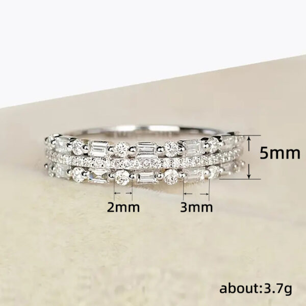 "Multilayer Three-Layer Ring for Women" - Image 6