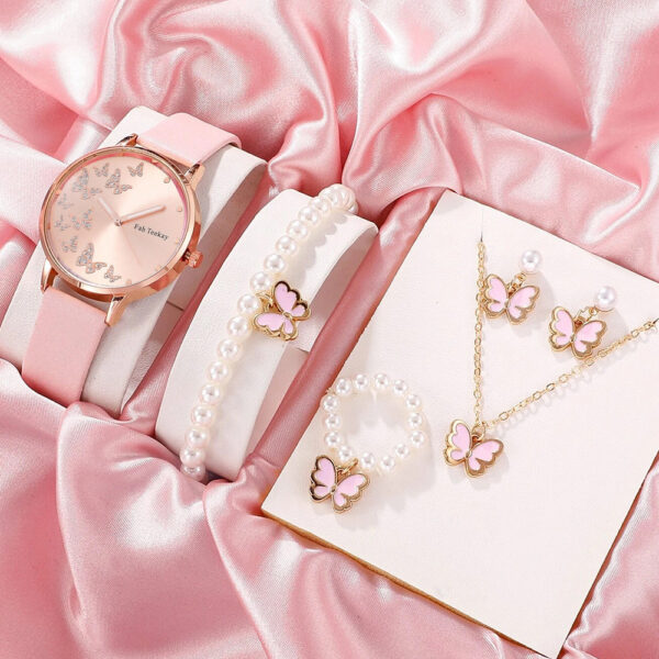 Charming Women's Fashion Watch and Bracelet Set - Image 3