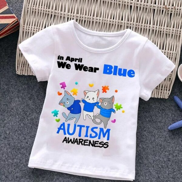 Boys With Autism T-shirt Puzzle Top - Image 7