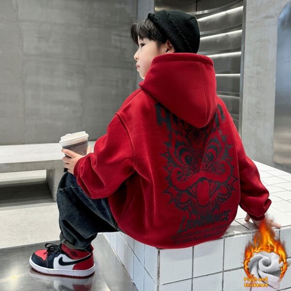 Dragon Year Fleece-Lined Sweater for Boys – Middle and Big Kids