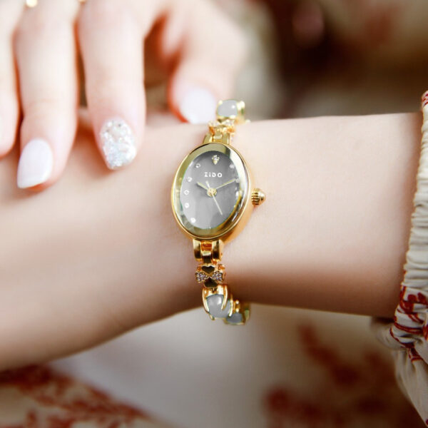 Elegant Women's Quartz Diamond Watch with Precious Gemstones – Waterproof Luxury - Image 7