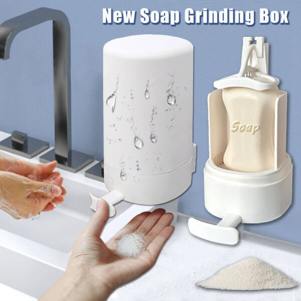 Wall-Mounted Soap Grinder Dispenser – Dry Organizer for Kitchen, Restaurant, Office, and Hotel