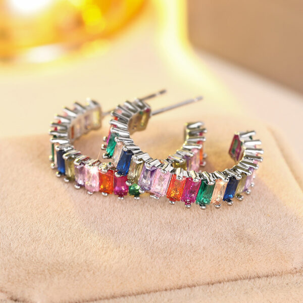 Vibrant Colorful Earrings – Trendy Fashion for Women - Image 4