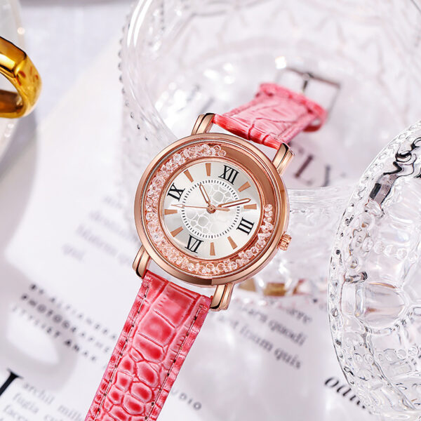 Quicksand Beads Quartz Watch for Women with Stylish Belt - Image 8