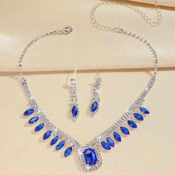 "Stylish Blue Necklace Suit – Elegant Jewelry Set for Any Occasion" - Image 5