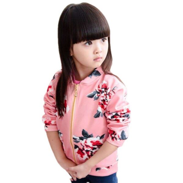 Spring And Autumn Girls' Clothing Coat Jacket Tup Cardigan Zip-up Shirt - Image 7