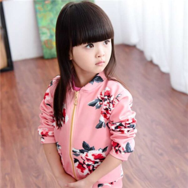 Spring And Autumn Girls' Clothing Coat Jacket Tup Cardigan Zip-up Shirt - Image 5