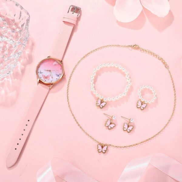 Charming Women's Fashion Watch and Bracelet Set - Image 4