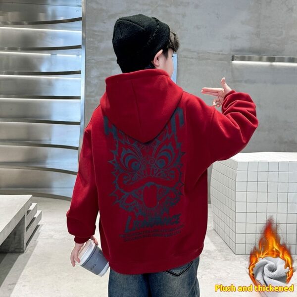 Dragon Year Fleece-Lined Sweater for Boys – Middle and Big Kids - Image 6