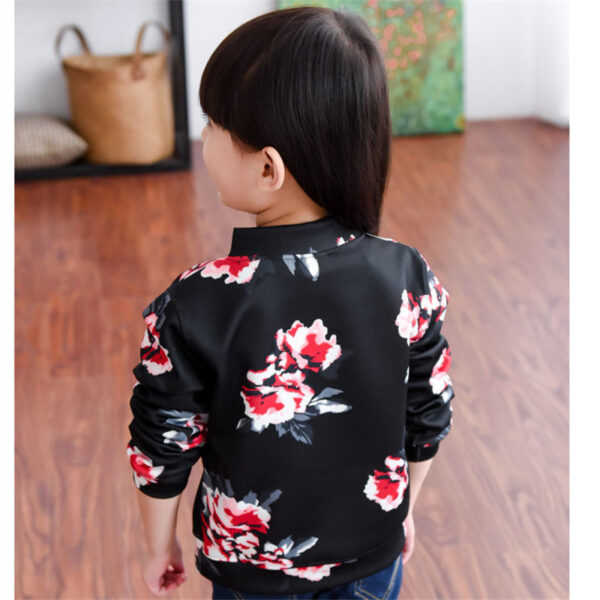 Spring And Autumn Girls' Clothing Coat Jacket Tup Cardigan Zip-up Shirt - Image 8