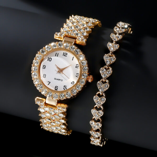 Luxury Fashion Women Watch Set Silver Strap Ladies Quartz Wristwatch Alloy Bracelet Fashion Jewelry - Image 5