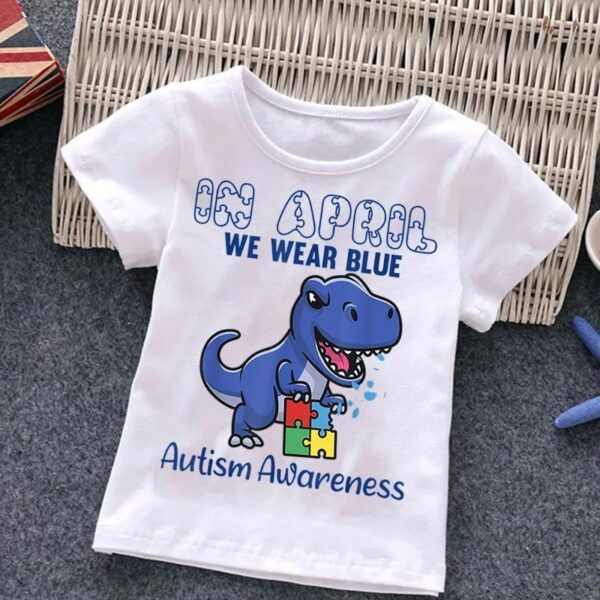 Boys With Autism T-shirt Puzzle Top - Image 9