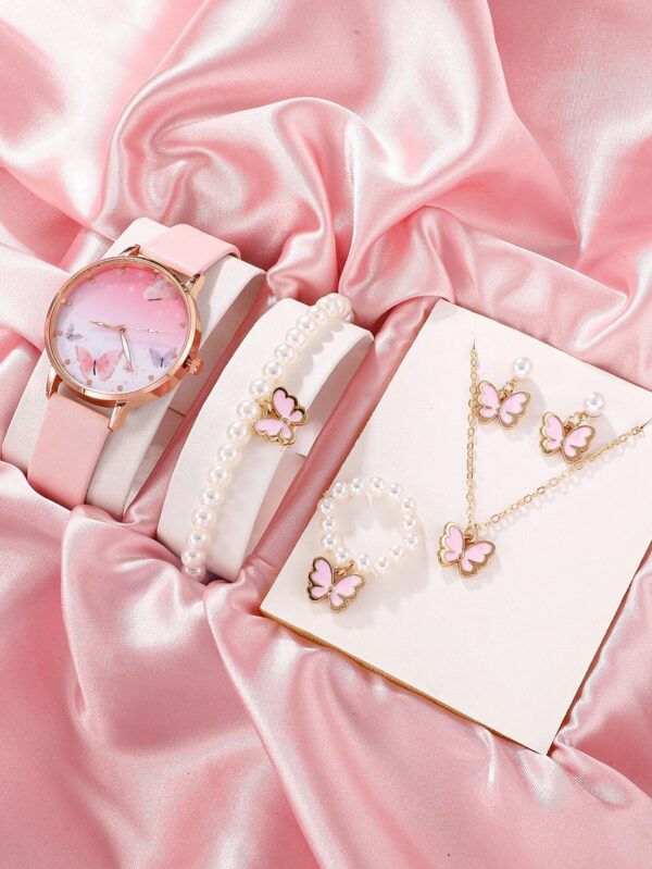 Charming Women's Fashion Watch and Bracelet Set - Image 6