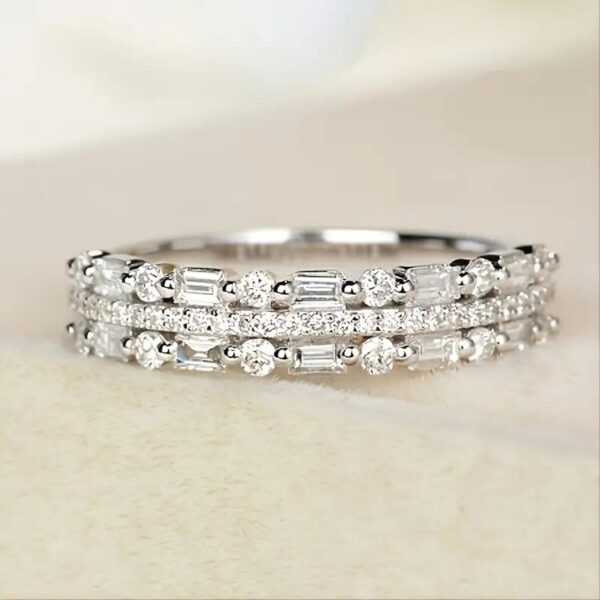 "Multilayer Three-Layer Ring for Women" - Image 5